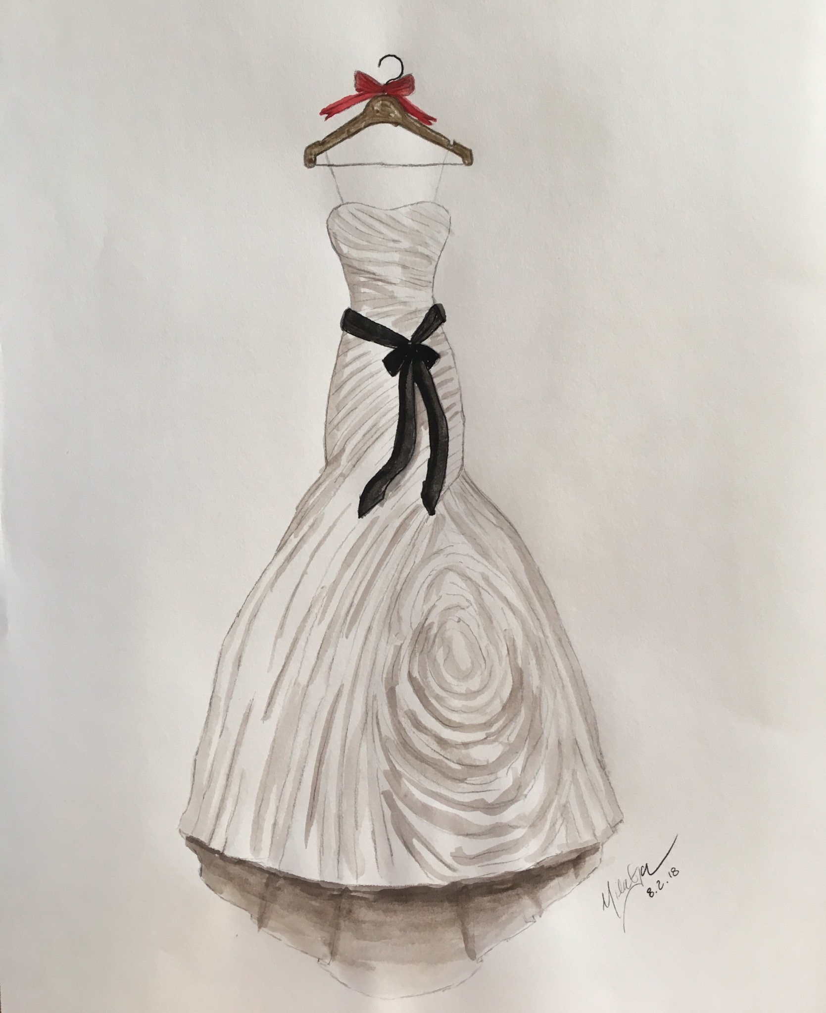 1st dress design pencil sketch..... - Shreya's art & craft | Facebook