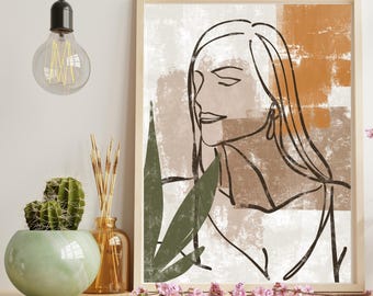 Gallery wall set boho, pastel art print gallery, set of 8 prints, teen girl wall art, printable Matisse prints, posters, flower market