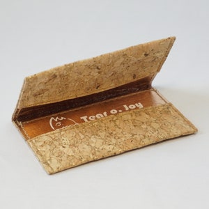 Cork Gold Vein minimalist wallet / card holder