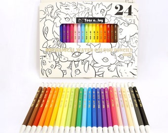 Refillable Mechanical Watercolour Pencils – 24 colours