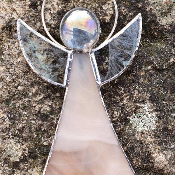 Tiffany-Glas-Engel Schutzengel Farbe PUDER KOSTENLOSER Versand