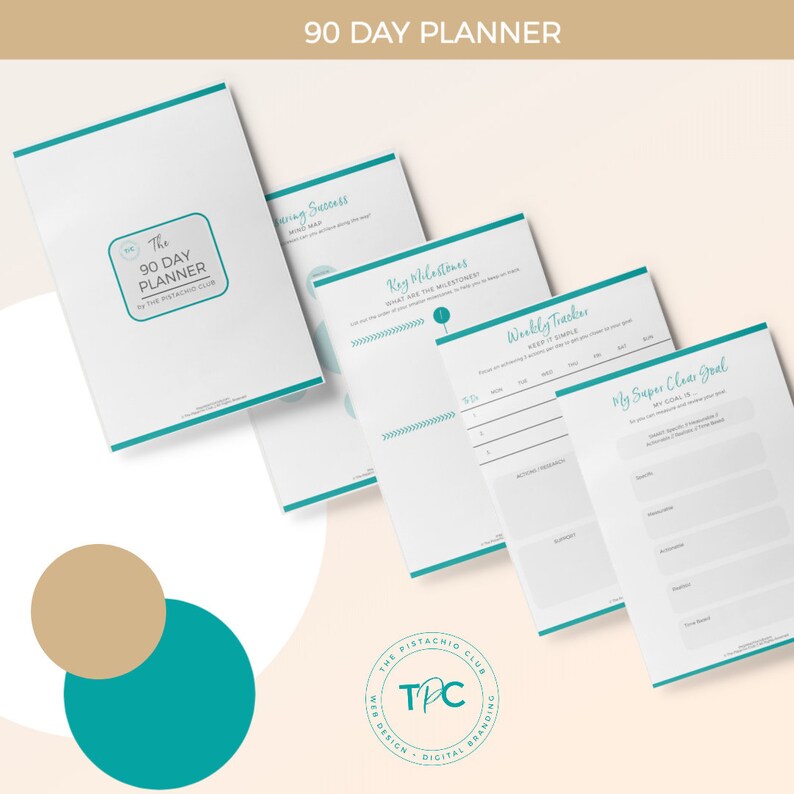 90 Day Printable Planner Template Action Plan Goal Setting | Etsy