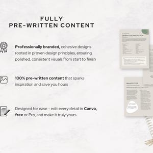 Pre-written Human Design content template - professionally branded Canva pages designed to save time and deliver consistent, polished readings.