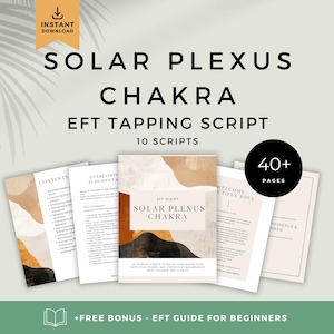 Solar Plexus Chakra EFT Scripts | Confidence, Boundaries, Motivation & Inner Power (PDF Digital Download)