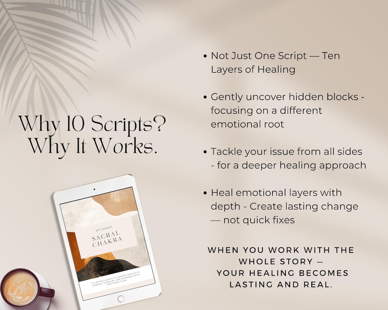 Highlights include: 10 layers of emotional healing, addressing hidden blocks, tackling issues from all sides, & promoting lasting change over quick fixes.  Helps release blocks in the sacral chakra related to creativity, self-worth, sensuality, and trust. Supports flow, play, and emotional freedom. A perfect tool for healing feminine energy and reconnecting with passion.