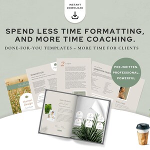 Human Design Reading Template | Editable Canva Template for Coaches (Digital Download) image 3