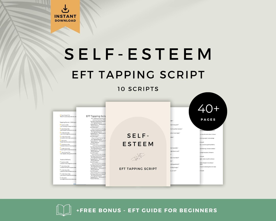 EFT Self-esteem | Emotional Freedom Tapping Script Bundle | Inner ...