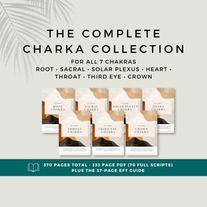 Chakra EFT Tapping Scripts Bundle | 70 Scripts for All 7 Chakras | 333 Page Printable PDF | Chakra Healing Workbook & Beginner Guide