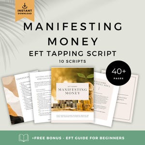 Money Manifestation EFT Tapping Script Bundle | Abundance Mindset (PDF Digital Download )