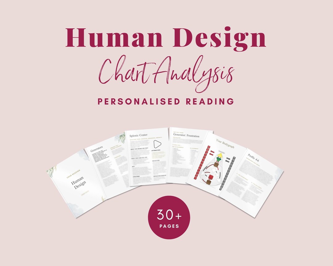 Personalized Human Design Chart Reading Bodygraph Analysis (PDF Report