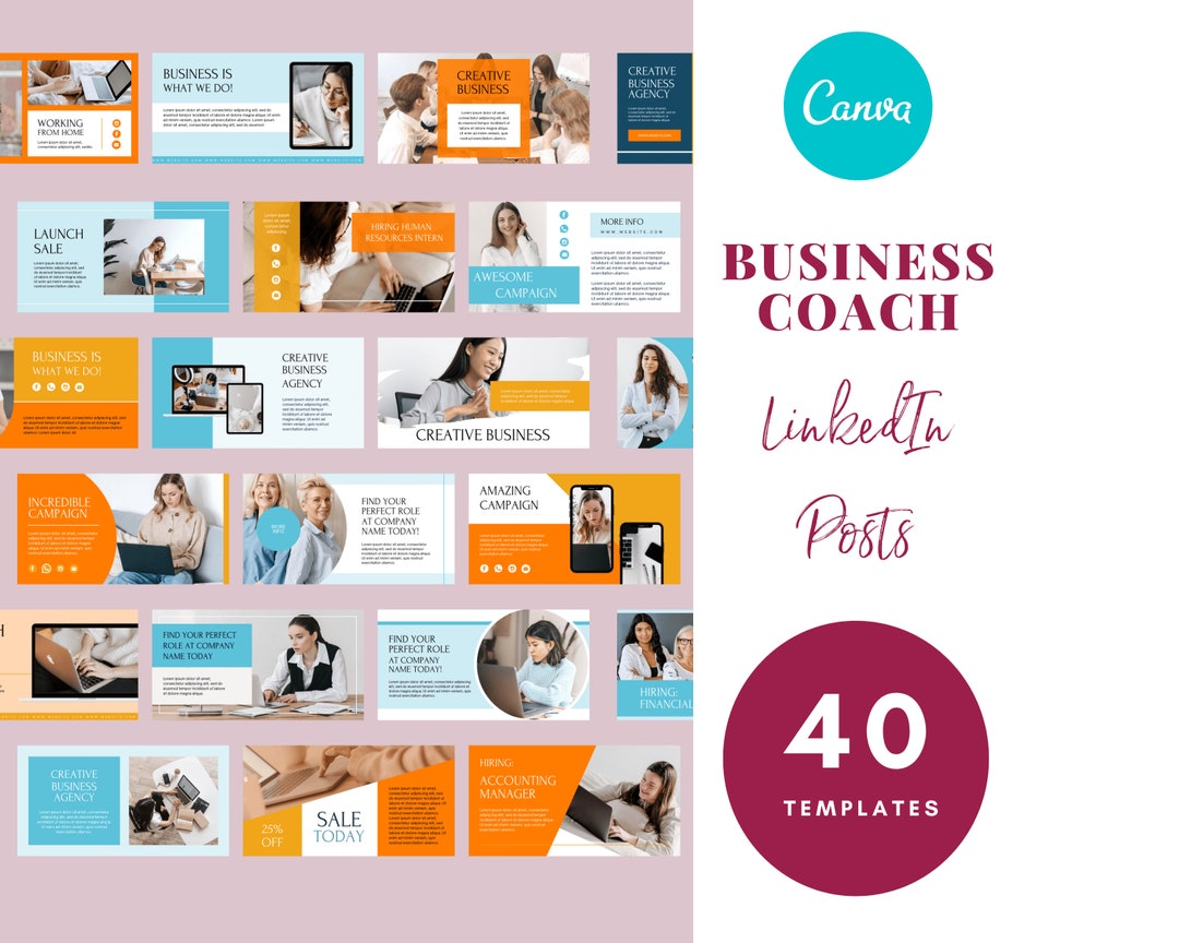 Customizable Linkedin Templates, Business Coach, Marketing Template ...