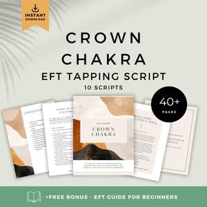 Crown Chakra EFT Script Bundle | Spiritual Connection Inner Peace (Digital Download PDF)
