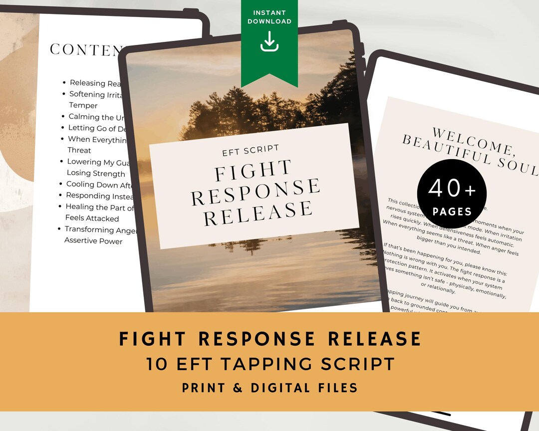 EFT Tapping Scripts for Anger & Reactivity | Fight Response Healing ...