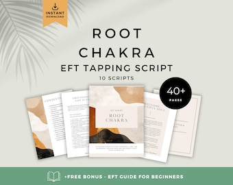 Wortelchakra EFT-scriptbundel | Aarding, stabiliteit en veilige genezing | Aardenergie (digitale pdf-download)