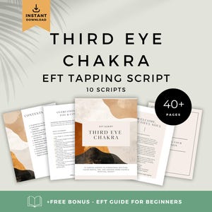 Third Eye Chakra EFT Scripts| Intuition, Clarity, Inner Wisdom, Energy Healing (PDF Digital Download)