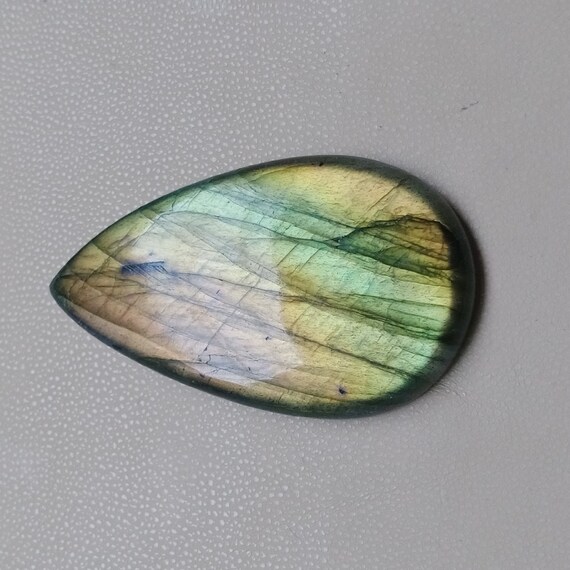 Unique Rare Multi Fire Labradorite Cabochon 37X37X7 mm Wire Wrap Jewelry Labradorite Cabochon Best Quality 65 Crt Labradorite