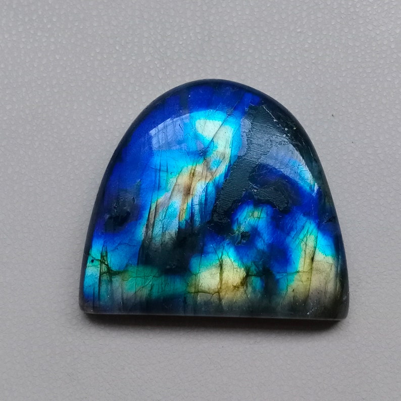 72 Carat 34x30x7mm Awesome Multi Fire Labradorite Cabochon,Natural Labradorite Gemstone,Loose Gemstone,For jewelry Making