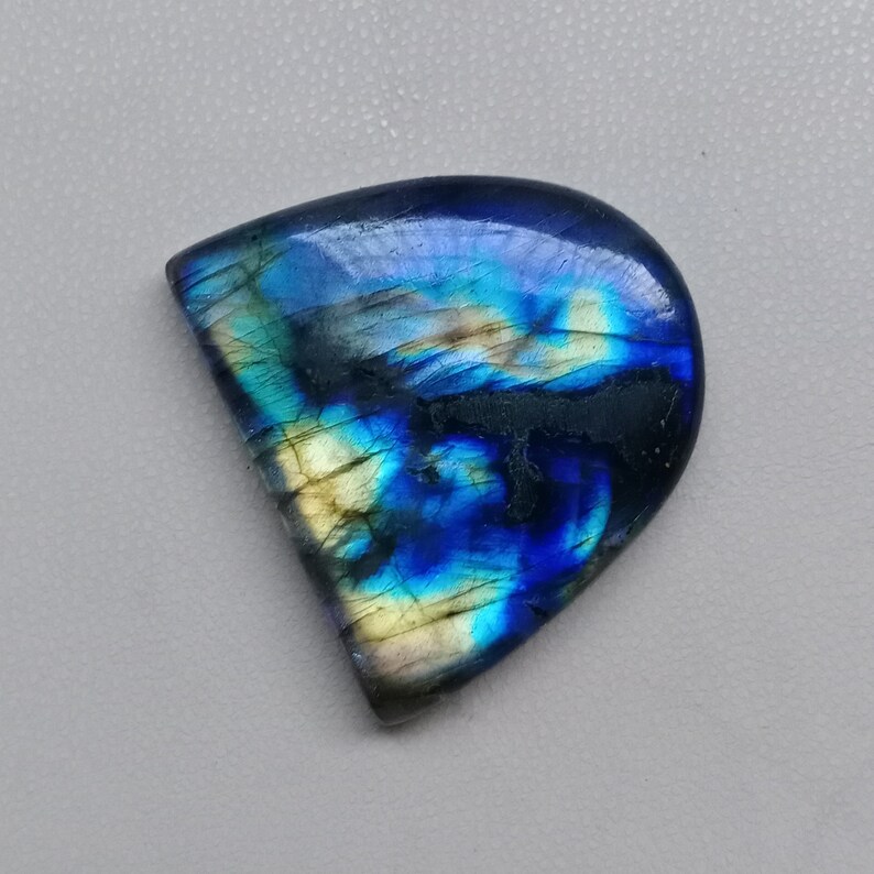 72 Carat 34x30x7mm Awesome Multi Fire Labradorite Cabochon,Natural Labradorite Gemstone,Loose Gemstone,For jewelry Making