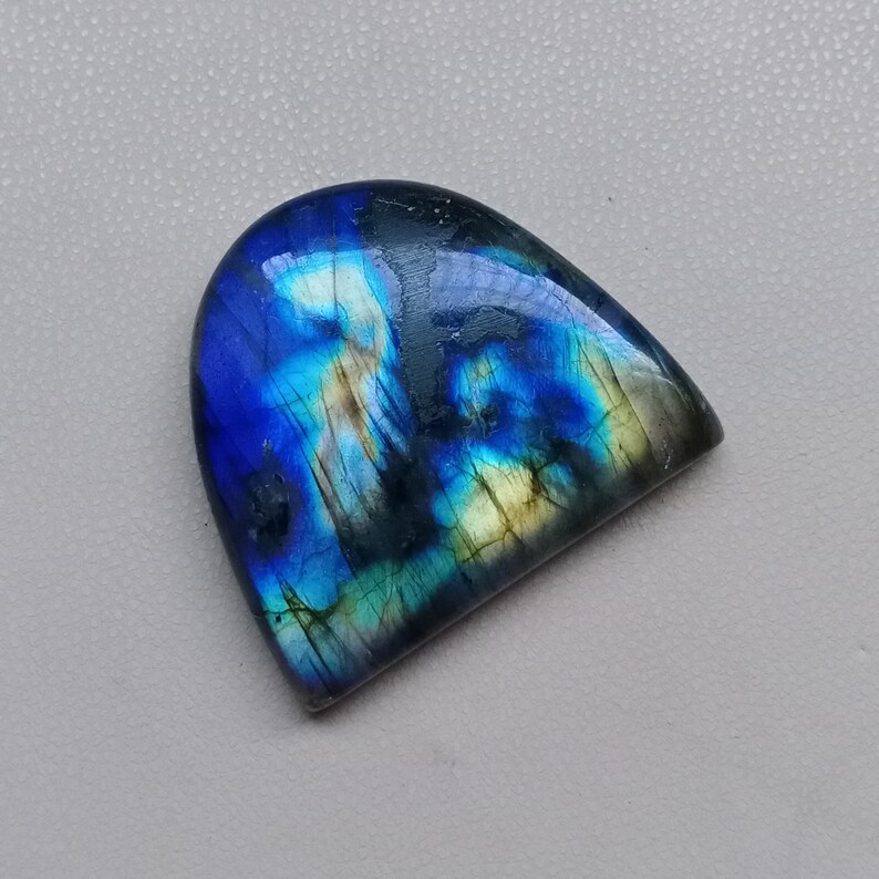 72 Carat 34x30x7mm Awesome Multi Fire Labradorite Cabochon,Natural Labradorite Gemstone,Loose Gemstone,For jewelry Making