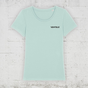 T-Shirt Women | VANTALE Small Logo black - organic - vegan - fair trade.
