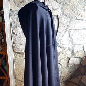 black cape with hood vampire witch Halloween image 1