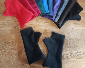 fingerless gloves made of wool with cashmere arm warmers wrist warmers handmade!