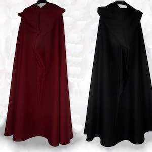 Hooded Cape Light Cotton CAPE Medieval