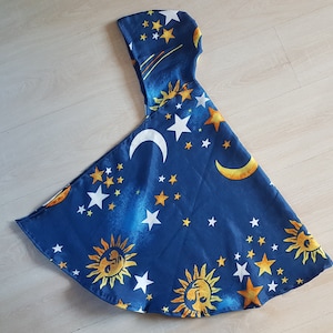 WIZARD cloak, magician, sorcerer, cape stars