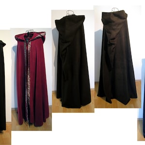 warm hooded cape CAPE medieval large hood cowl cape