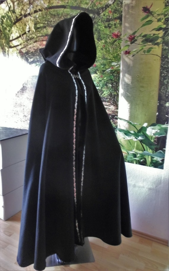 Baumwollmischungen Mantel Frauen lange Umhang Cape Mantel einfarbig Brandneu Baumwollmischungen Mantel Frauen lange Umhang Cape Mantel einfarbig Brandneu