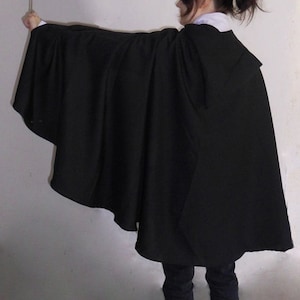 black cape with hood vampire witch Halloween image 6