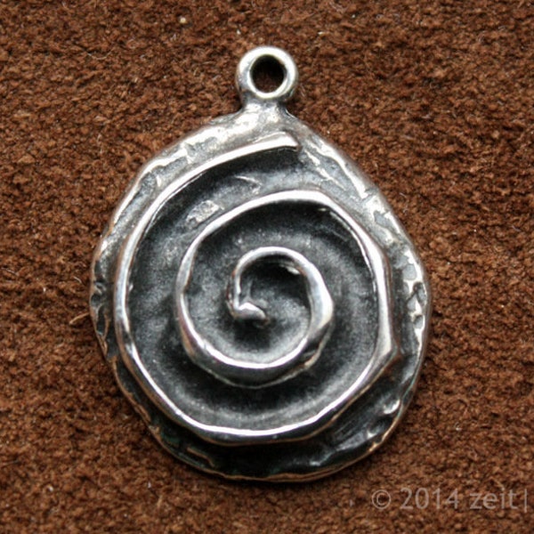 Pendentif La spirale mène à l’intérieur Pendentif spirale Collier spirale Bijoux en spirale Collier spirituel Symbole de vie Koru Snail Swirl