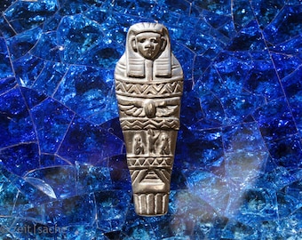 Amulet pendant The Eternal Pharaoh Egyptian pendant sarcophagus Egyptian motifs mummy LARP memento mori gothic antiques death cult jewelry