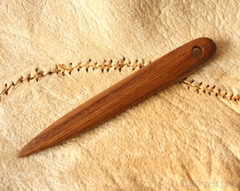 Needle binding needle made of elm wood Nalbinding wooden needle for needle binding needle binding needle elm for early medieval reenactment needle made of wood