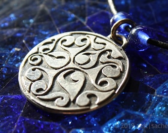 Pendant Celtic Art Celtic Spiral Triskele Celtic Jewelry Celts Triskelion Celtic Disc Pendant Gaul Jewelry Museum Replica