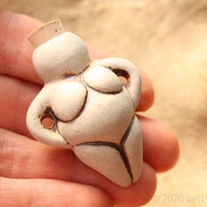 From 29.90 : Ceramic pendant goddess of abundance bottle with cork goddess bottle amulet magician witch wise woman LARP ceramic jewelry