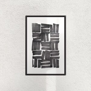 Abstract Black and White Wall Art