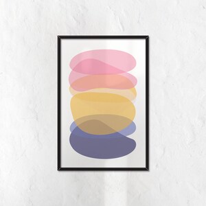 Abstract Colorful Rocks Wall Art