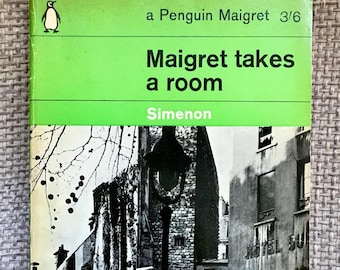 Maigret takes a room by Georges Simenon. Vintage Penguin Paperback Book.