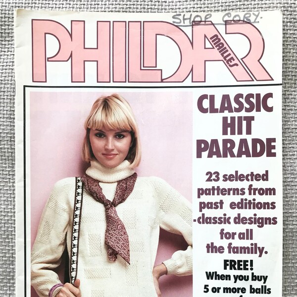 Phildar Knitting Magazine. Classic Hit Parade.