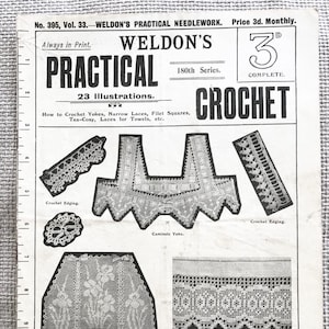 1918 Crochet Magazine - Weldon’s Practical Crochet. No. 395. Vol. 33.