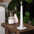 Concrete Tapered Candle Stick Holder | Handmade Minimalist Candleholder | Modern Concrete Decor