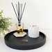 Matt Black Concrete Maxi Tray | Styling Tray | Decorative Tray | Round Tray