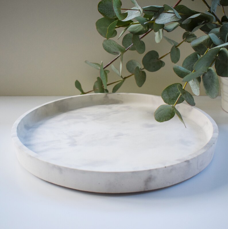 Concrete Maxi Tray Styling Tray Decorative Tray Etsy