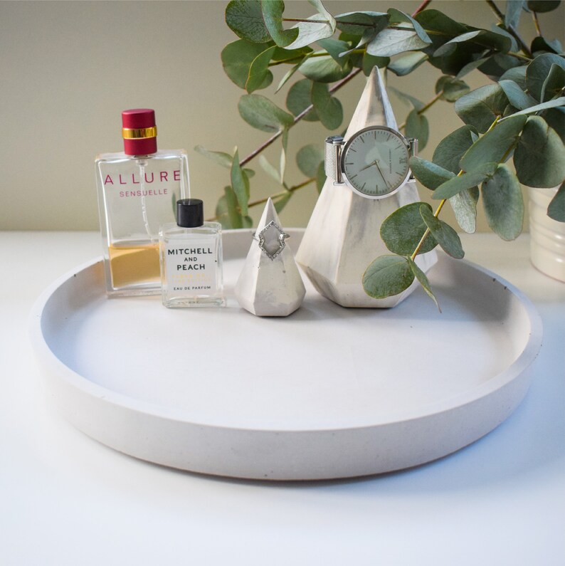 Concrete Maxi Tray Styling Tray Decorative Tray Etsy