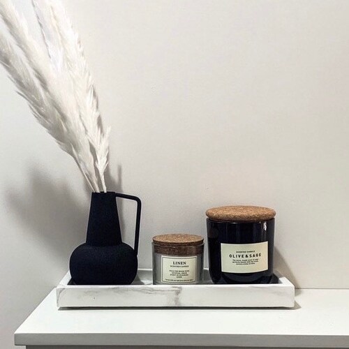 Matt Black Concrete Maxi Tray Styling Tray Decorative Tray Etsy