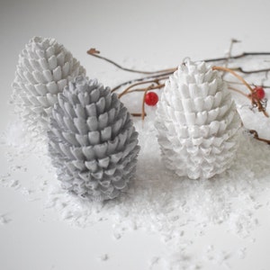 Granite Pinecone Xmas Decor Christmas Ornament Home Styling Xmas Gift image 1