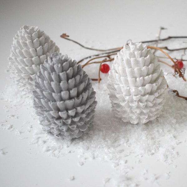 Granite Pinecone | Xmas Decor | Christmas Ornament | Home Styling | Xmas Gift