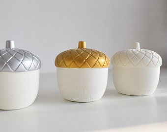 Concrete Acorn Ornament | Autumn Decor | Acorn | Paper Weight | Decorative Home Accessory
