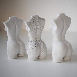 Concrete Body Sculpture | Torso Art | Women&#39;s Body Figure | Naked Lady